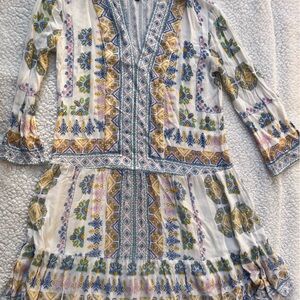 BCBGMaxAzria Geometric Patterned Top